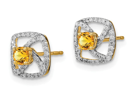 14k Yellow Gold Earrings Style EM6900 - Classique Jewelry Inc.
