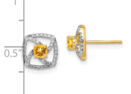 14k Yellow Gold Earrings Style EM6900 - Classique Jewelry Inc.