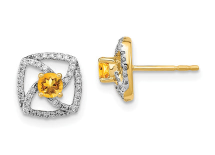 14k Yellow Gold Earrings Style EM6900 - Classique Jewelry Inc.