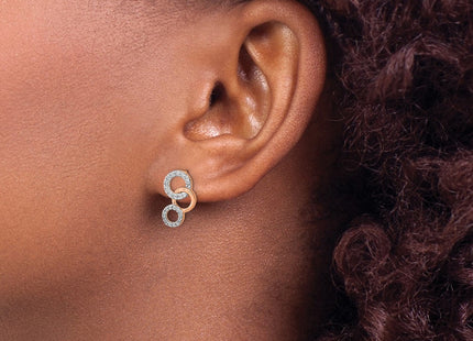 14k Rose Gold Earrings Style EM6903 - Classique Jewelry Inc.