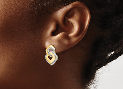 14k Yellow Gold Earrings Style EM6904 - Classique Jewelry Inc.