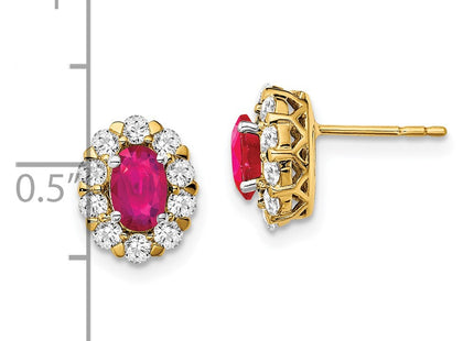 14k Yellow Gold Earrings Style EM6990 - Classique Jewelry Inc.