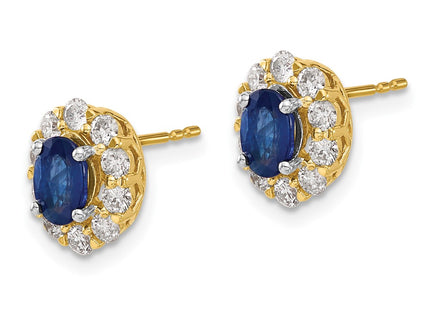 14k Yellow Gold Earrings Style EM6990 - Classique Jewelry Inc.