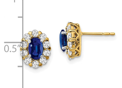 14k Yellow Gold Earrings Style EM6990 - Classique Jewelry Inc.