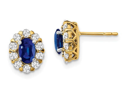 14k Yellow Gold Earrings Style EM6990 - Classique Jewelry Inc.