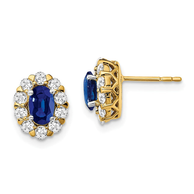 14k Yellow Gold Earrings Style EM6990 - Classique Jewelry Inc.