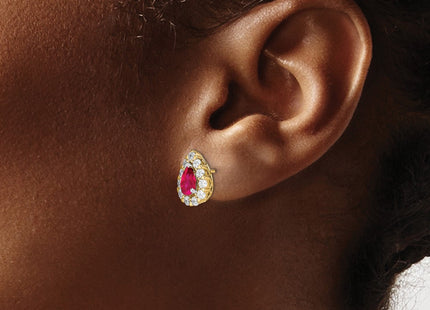 14k Yellow Gold Earrings Style EM6991 - Classique Jewelry Inc.