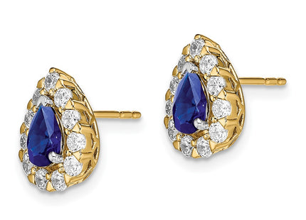 14k Yellow Gold Earrings Style EM6991 - Classique Jewelry Inc.
