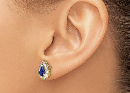 14k Yellow Gold Earrings Style EM6991 - Classique Jewelry Inc.