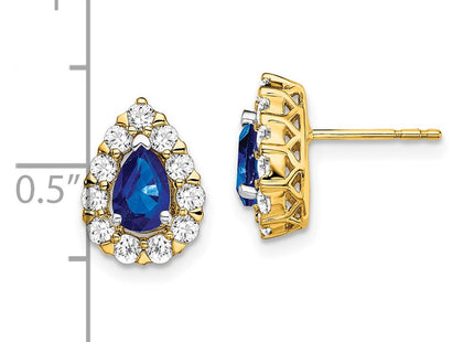 14k Yellow Gold Earrings Style EM6991 - Classique Jewelry Inc.