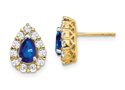 14k Yellow Gold Earrings Style EM6991 - Classique Jewelry Inc.