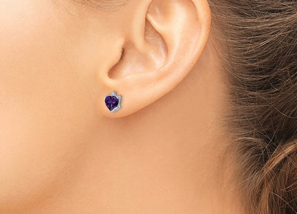14k White Gold Earrings Style EM7028 - Classique Jewelry Inc.