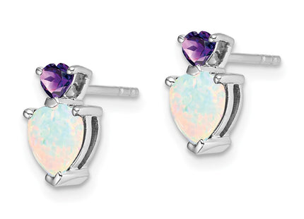 14k White Gold Earrings Style EM7076 - Classique Jewelry Inc.