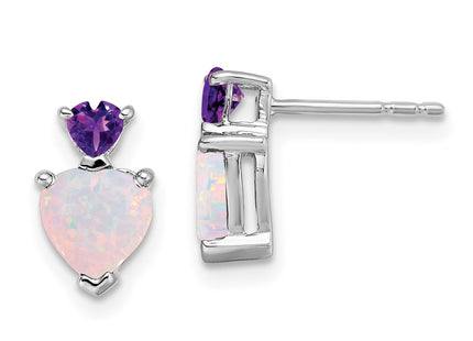 14k White Gold Earrings Style EM7076 - Classique Jewelry Inc.
