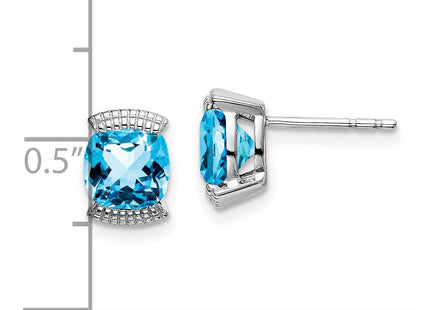 14k White Gold Earrings Style EM7080 - Classique Jewelry Inc.