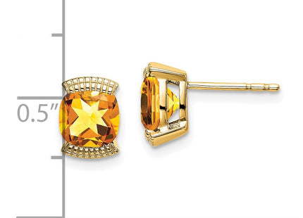 14k Yellow Gold Earrings Style EM7080 - Classique Jewelry Inc.