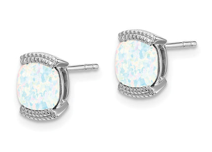 14k White Gold Earrings Style EM7080 - Classique Jewelry Inc.