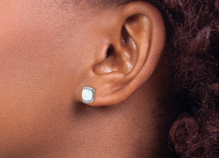 14k White Gold Earrings Style EM7080 - Classique Jewelry Inc.