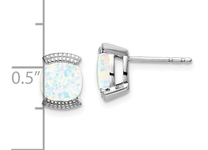 14k White Gold Earrings Style EM7080 - Classique Jewelry Inc.