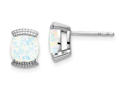 14k White Gold Earrings Style EM7080 - Classique Jewelry Inc.