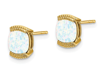 14k Yellow Gold Earrings Style EM7080 - Classique Jewelry Inc.
