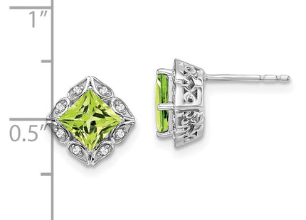 14k White Gold Earrings Style EM7082 - Classique Jewelry Inc.