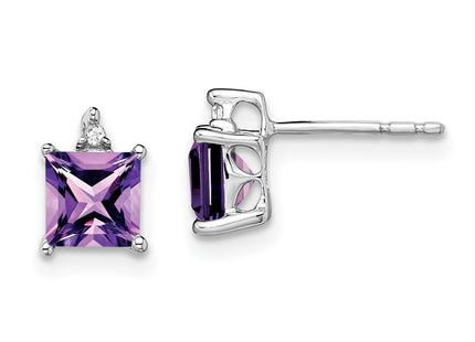 14k White Gold Earrings Style EM7085 - Classique Jewelry Inc.