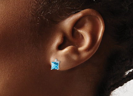 14k White Gold Earrings Style EM7085 - Classique Jewelry Inc.