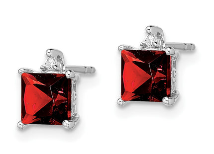 14k White Gold Earrings Style EM7085 - Classique Jewelry Inc.