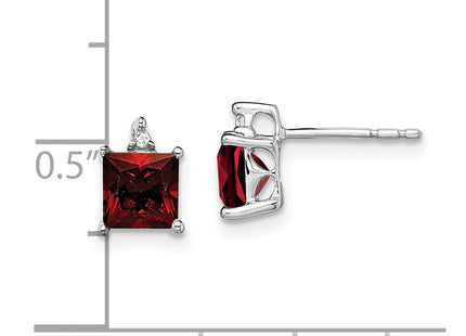 14k White Gold Earrings Style EM7085 - Classique Jewelry Inc.