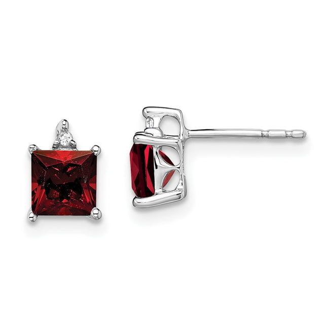 14k White Gold Earrings Style EM7085 - Classique Jewelry Inc.