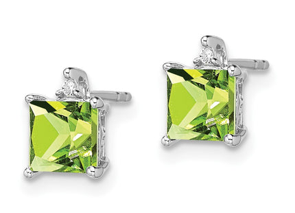 14k White Gold Earrings Style EM7085 - Classique Jewelry Inc.