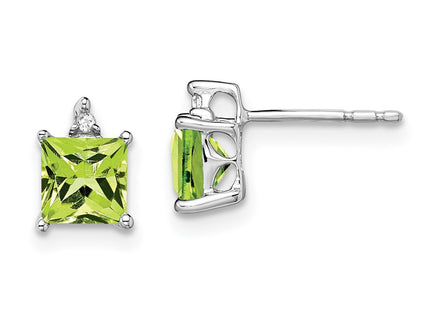 14k White Gold Earrings Style EM7085 - Classique Jewelry Inc.