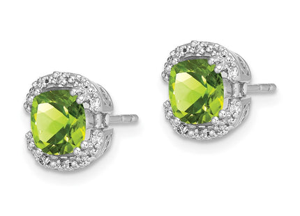 14k White Gold Earrings Style EM7087 - Classique Jewelry Inc.
