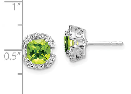 14k White Gold Earrings Style EM7087 - Classique Jewelry Inc.