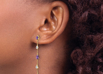 14k Yellow Gold Earrings Style EM7090 - Classique Jewelry Inc.