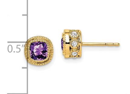 14k Yellow Gold Earrings Style EM7092 - Classique Jewelry Inc.