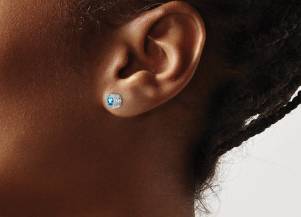14k White Gold Earrings Style EM7092 - Classique Jewelry Inc.