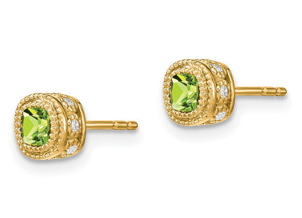 14k Yellow Gold Earrings Style EM7092 - Classique Jewelry Inc.