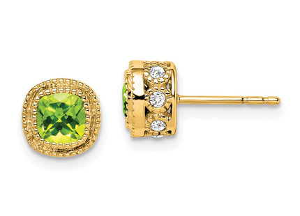 14k Yellow Gold Earrings Style EM7092 - Classique Jewelry Inc.