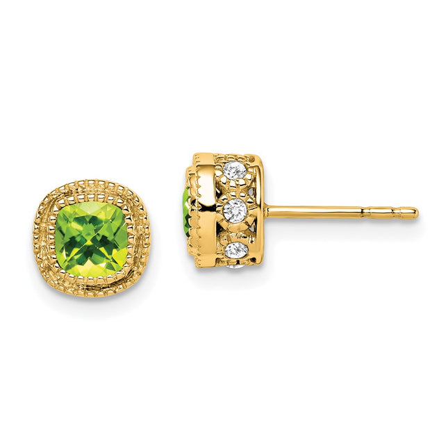 14k Yellow Gold Earrings Style EM7092 - Classique Jewelry Inc.