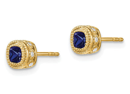 14k Yellow Gold Earrings Style EM7092 - Classique Jewelry Inc.