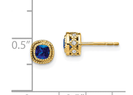 14k Yellow Gold Earrings Style EM7092 - Classique Jewelry Inc.