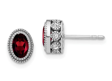 14k White Gold Earrings Style EM7093 - Classique Jewelry Inc.