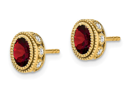 14k Yellow Gold Earrings Style EM7093 - Classique Jewelry Inc.