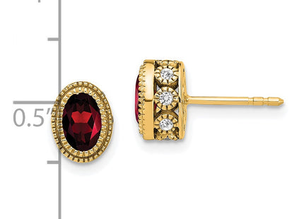 14k Yellow Gold Earrings Style EM7093 - Classique Jewelry Inc.