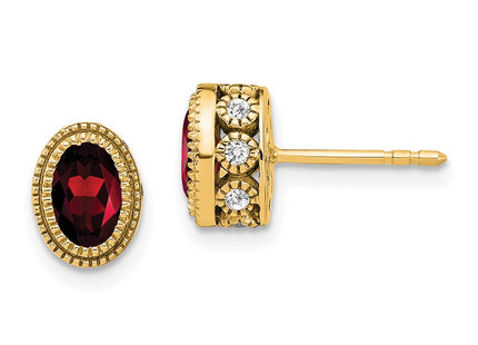 14k Yellow Gold Earrings Style EM7093 - Classique Jewelry Inc.