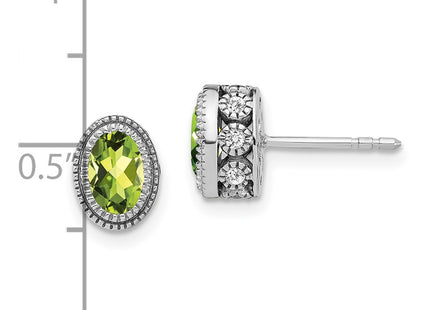 14k White Gold Earrings Style EM7093 - Classique Jewelry Inc.