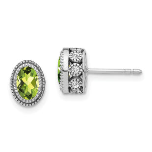 14k White Gold Earrings Style EM7093 - Classique Jewelry Inc.