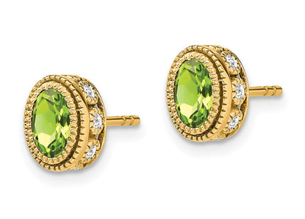 14k Yellow Gold Earrings Style EM7093 - Classique Jewelry Inc.